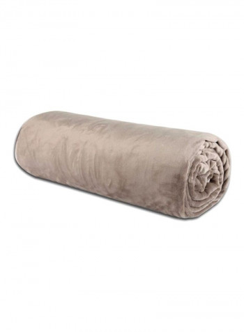 Polyester Nap Blanket Polyester Brown 108x96inch