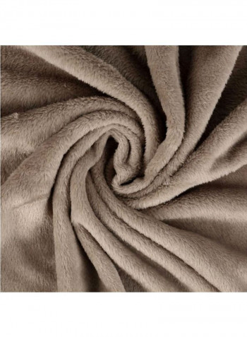 Polyester Nap Blanket Polyester Brown 108x96inch