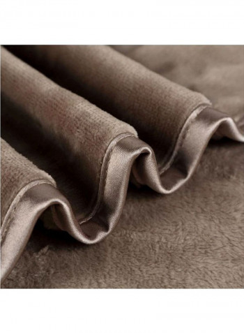 Polyester Nap Blanket Polyester Brown 108x96inch