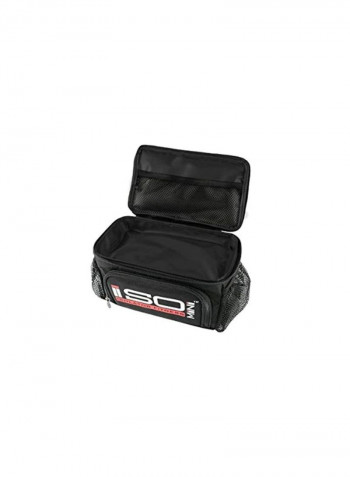 4-Piece Stackable Meal Prep Containers With Insulated Lunch Bag Cooler Fuchsia/Black Accent