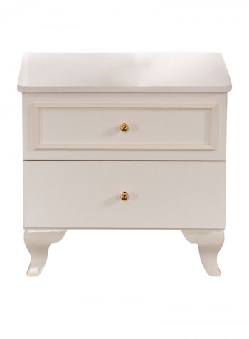 2-Drawer Cabinet White