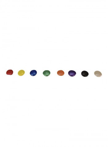 8-Piece Pearls Tempera Paint Set Blue/Yellow/Red