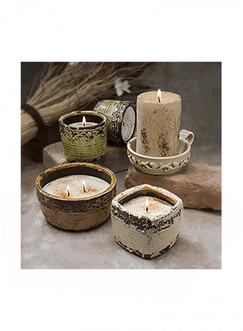 Roasted Espresso American Soybean Wax Candle Ivory 3x6x6inch