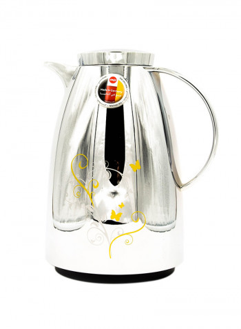 Aubrg Isokanne Sv Leaf Flask Silver 1.5L