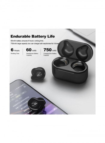 X12 Pro Bluetooth In-Ear Earphones With Mic Black/Red/Blue