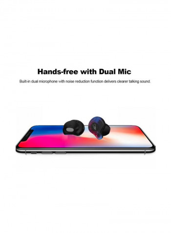 X12 Pro Bluetooth In-Ear Earphones With Mic Black