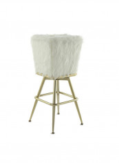 Martell Bar Chair White/Gold 33x33x76cm