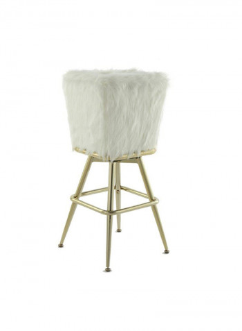 Martell Bar Chair White/Gold 33x33x76cm