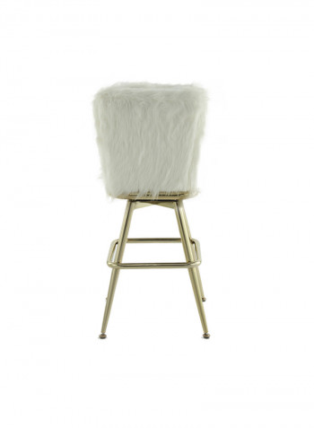 Martell Bar Chair White/Gold 33x33x76cm