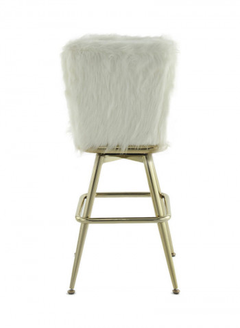 Martell Bar Chair White/Gold 33x33x76cm