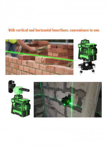 Multifunctional 3D 12 Lines Laser Level Tool Multicolour