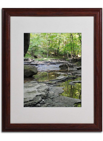 Crystal Rock Wooden Framed Wall Art Multicolour 16 x 20inch