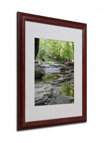 Crystal Rock Wooden Framed Wall Art Multicolour 16 x 20inch