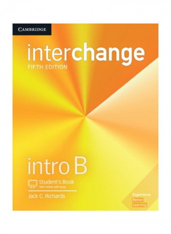 Interchange Intro B Student's Book with Online Self-Study Hardcover الإنجليزية by Jack C. Richards