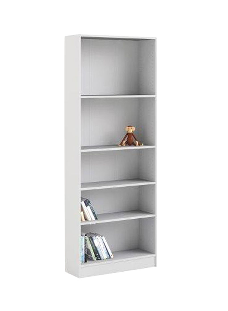 Sanyun 6 Shelves Modular Bookcase Wide White 79x26.7x203.2centimeter