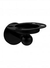 Skyline Collection Tumbler And Toothbrush Holder Black