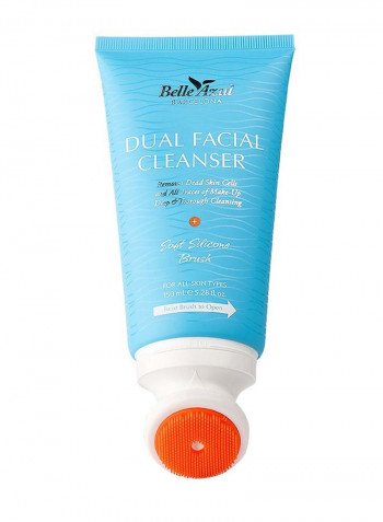 Dual Facial Cleanser With Exfoliating Cleansing Brush 5.28ounce