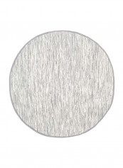 Montauk Collection Handmade Flatweave Cotton Area Rug Grey/Ivory 121.92centimeter