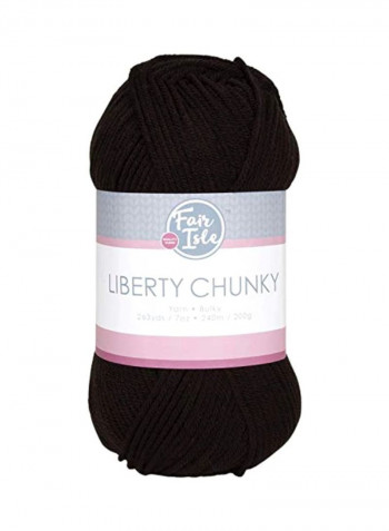 Liberty Chunky Yarn Black 263yard