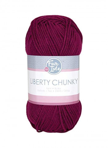 Liberty Chunky Yarn Purple 263yard