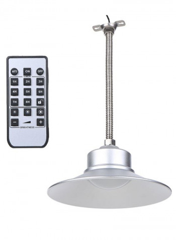 Pendants Ceiling Light With Remote Control And Solar Panel White/Black
