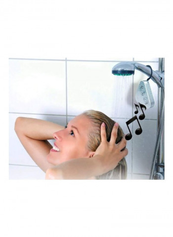 Waterproof Wireless Bluetooth Shower Speaker PSRB8WT White