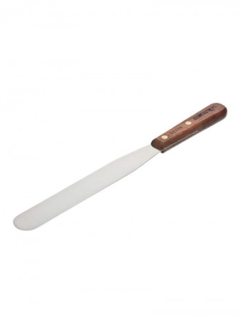 Baker's Spatula Silver/Brown 12.6x1.2x0.6inch