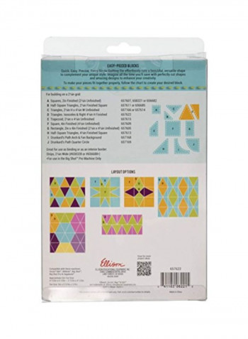2-Piece Die Cut Set Green/Orange/White