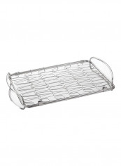 Mini Flex Grill Basket Silver 8.5 x 14.5 x 2.8inch