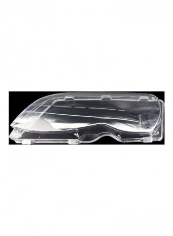 One Pair of Front Headlamp Lens Cover Replacement for BMW E46 3-series 02-05