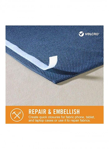 Sticky Back Fabric Tape White