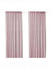2-Piece Window Curtain Set Pink 145x300centimeter