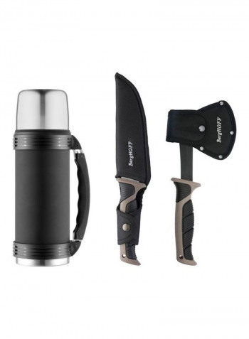3-Piece Outdoor Utility Set Black