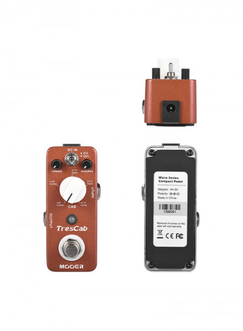 TresCab Cabinet Simulator Guitar Effect Pedal True Bypass