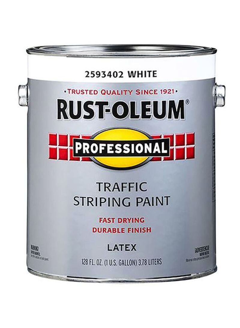 Professional Traffic Striping Paint White 3780ml