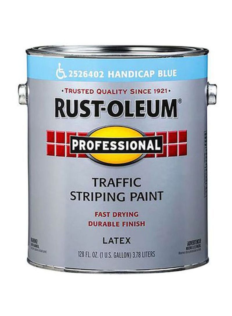 Professional Traffic Striping Paint Blue 128ounce