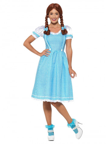 Kansas Country Costume With Hair Bows L