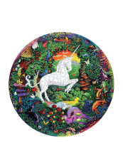 500-Piece Unicorn Garden Round Puzzle PZFUNG 23inch