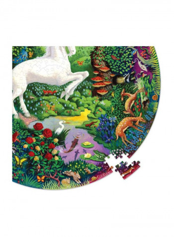500-Piece Unicorn Garden Round Puzzle PZFUNG 23inch