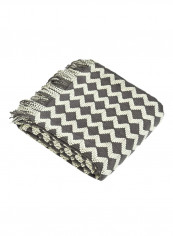 Geometry Print Tassel Throw Blanket Cotton Multicolour 120x220centimeter