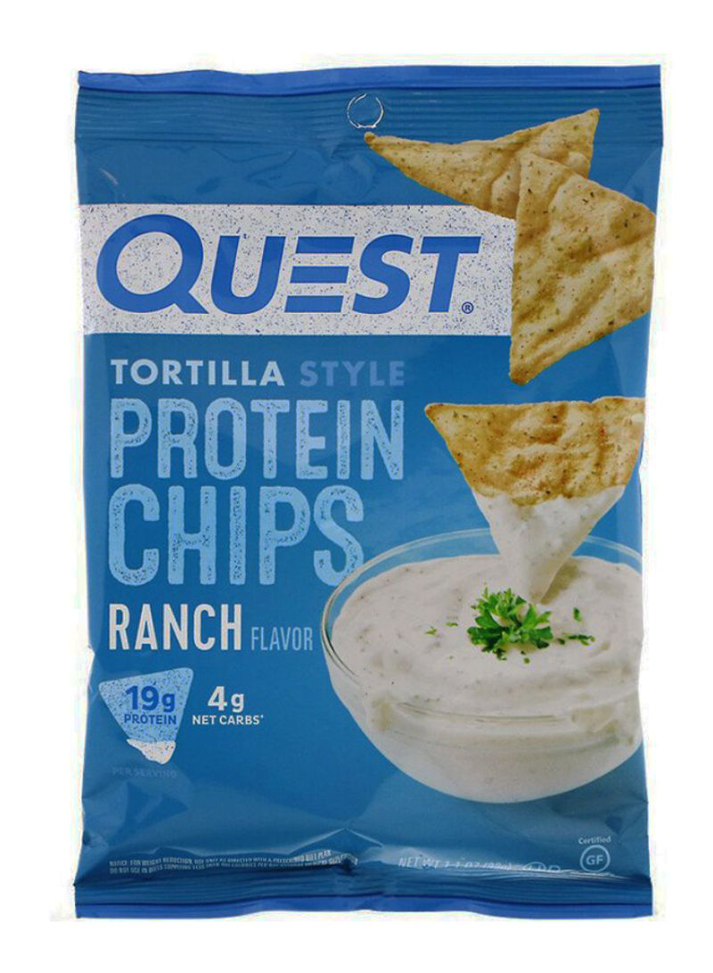 Pack Of 12 Tortilla Style Ranch Protein Chips