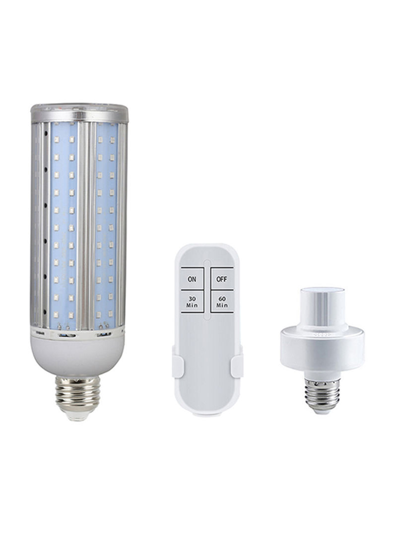 Adjustable Double Effect UV LED Light Silver/Blue 21.5 x 12 x 6centimeter