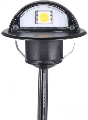 10-Piece LEDs Deck Lights Set White 21.6 x 6 x 16cm