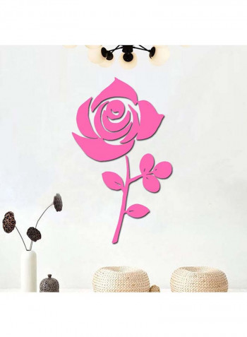 Rose Wall Sticker Pink 60x90cm