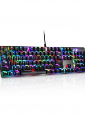 CK104 Wired USB Colourful LED Backlight Mechanical Gaming Keyboard - English And Russian Black reviews CK104 Wired USB Colourful LED Backlight Mechanical Gaming Keyboard - English And Russian Black
