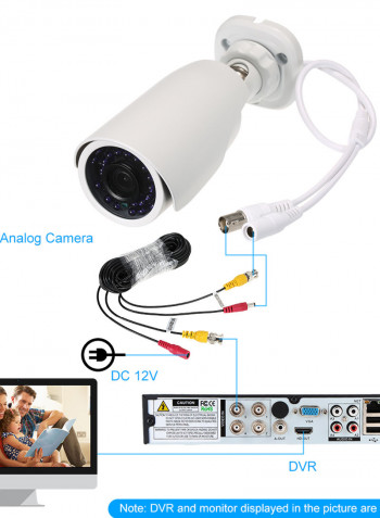 4-Piece Surveillance Camera Set