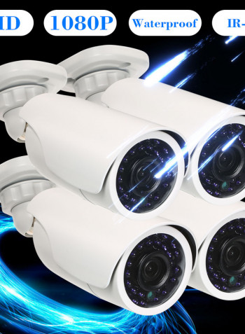 4-Piece Surveillance Camera Set