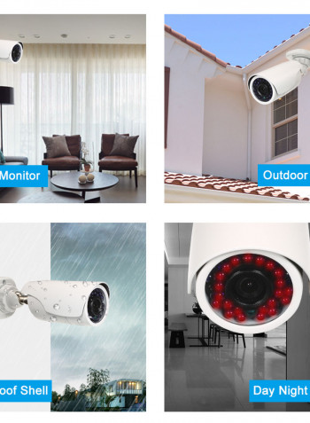 4-Piece Surveillance Camera Set