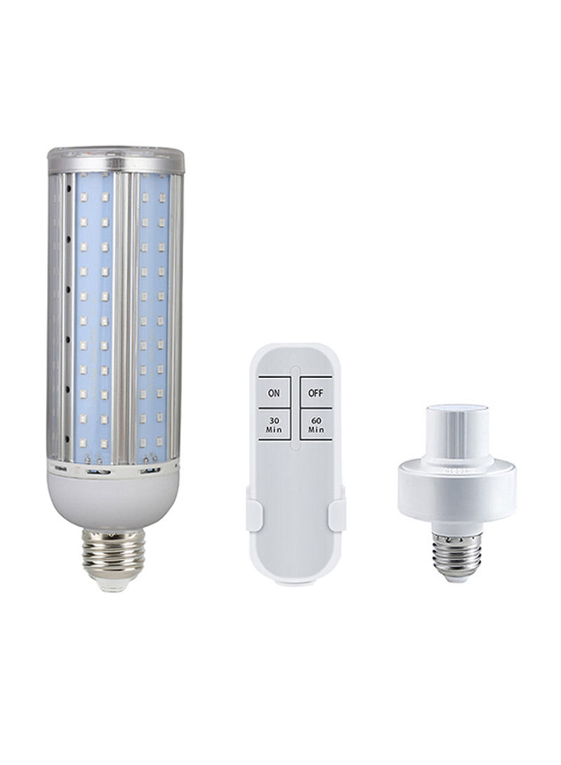 Adjustable Double Effect UV LED Light Silver/Blue 21.5 x 12 x 6centimeter