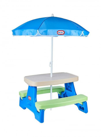 Picnic Table With Umbrella 629945M